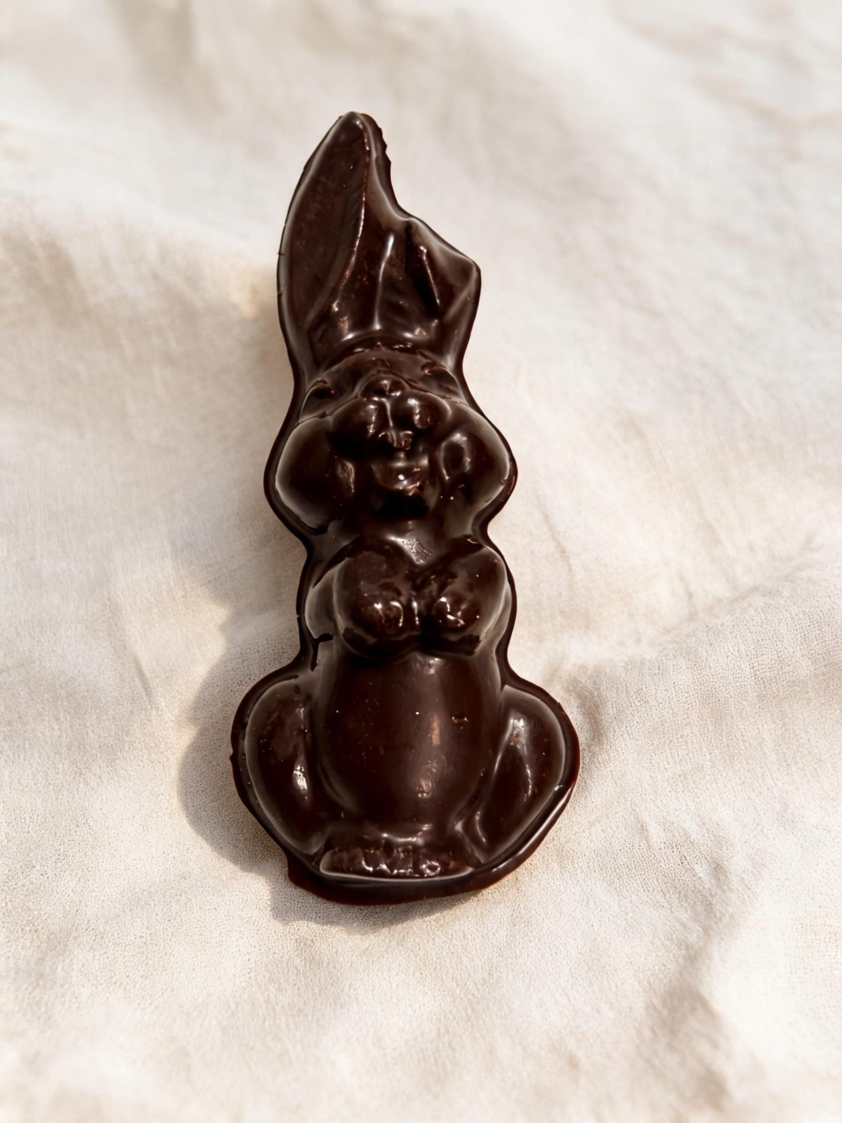 DARK CHOCOLATE FLOPPY EAR BUNNY