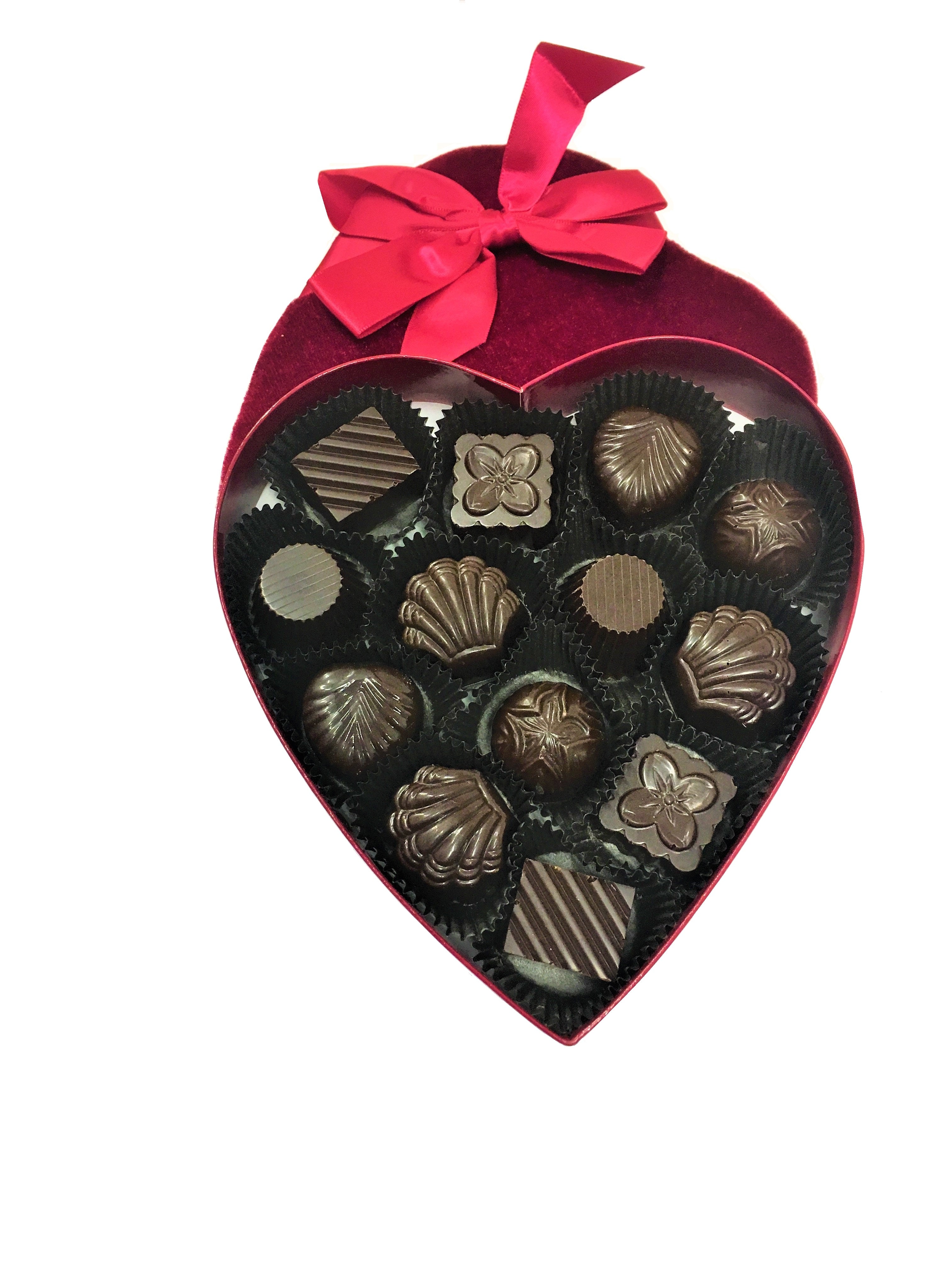 CHOCOLATE HEART BOX (10 PC)