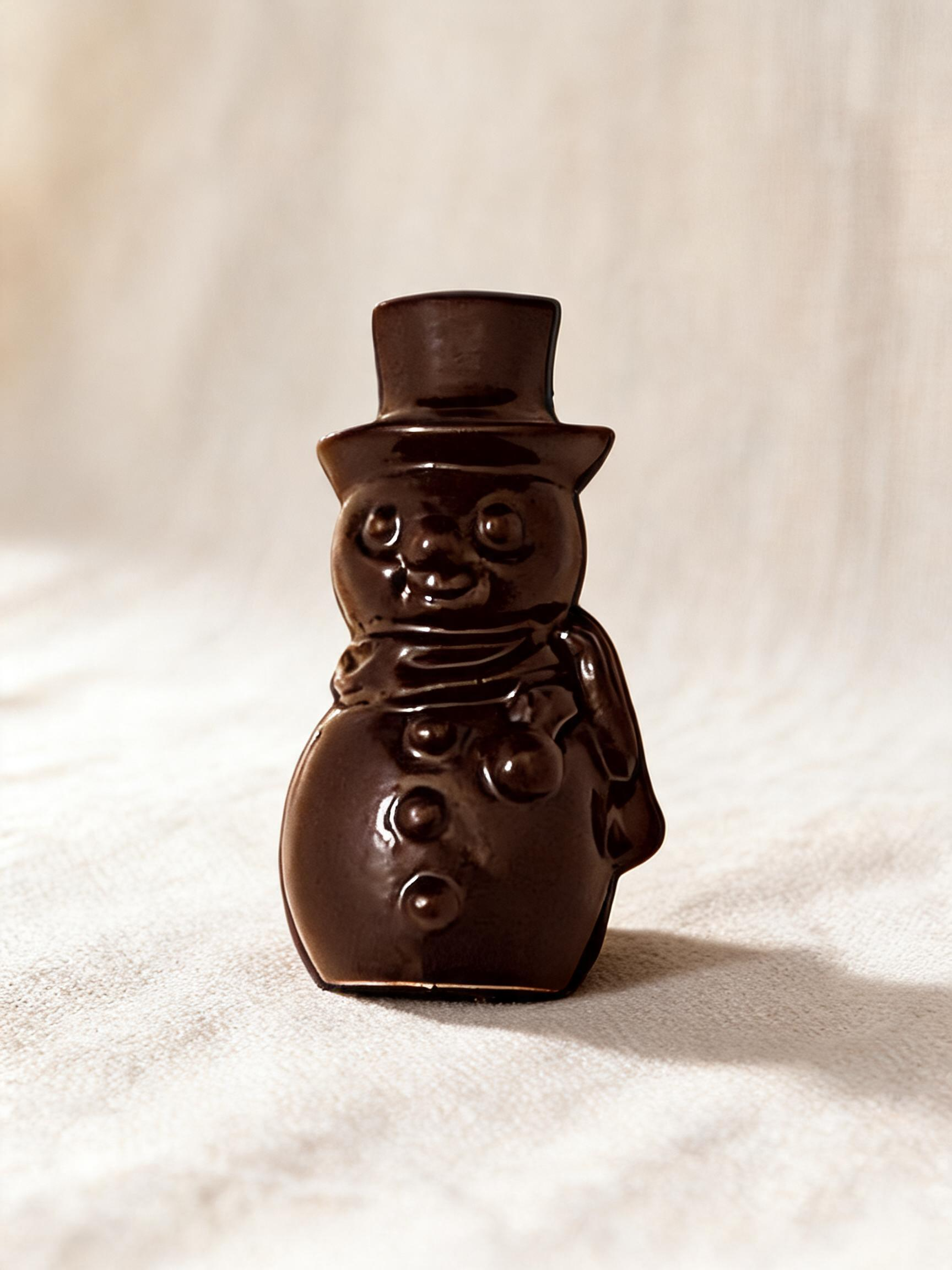 DARK CHOCOLATE SNOWMAN